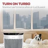 Honeywell InSight HPA5100W True HEPA Air Purifier with Turbo Clean, White