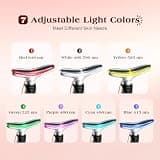 Pedete 7-Color Red Light Therapy Face Lift Device with 113°F Heating and Vibration
