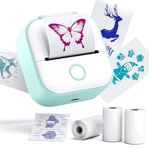 Phomemo T02 Inkless Bluetooth Thermal Mini Sticker Printer for Planners