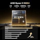 KAMRUI Pinova P1 Industrial Mini PC, AMD Ryzen Embedded R2544, 16GB RAM, 256GB