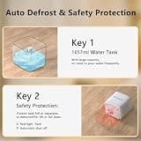 BeOkay 58oz Quiet Small Semiconductor Dehumidifier with Decorative Ambient Light