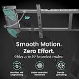 ynVISION.DESIGN Motorized Swing-Out 90-Degree Adjustable TV Wall Mount Bracket