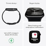 Apple Watch Series 10 GPS 46mm Smartwatch with Jet Black Aluminum Case