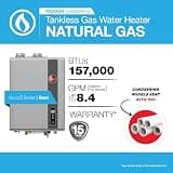Rheem RTGH Series 8.4 GPM Condensing Indoor Natural Gas Water Heater