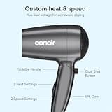Conair 1875W Compact Dual Voltage Hair Dryer