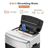 Bonsaii 120-Sheet Autofeed Heavy Duty Micro-Cut Shredder for Home Office