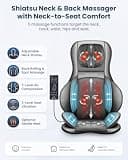 COMFIER Portable Massager Chair Pad with Heat and Waist Air Compression