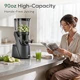 Canoly C16 Cold Press Masticating Juicer with 6-Inch Extra-Wide Chute