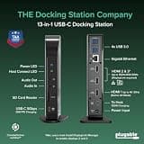 Plugable UD-ULTCDL 13-in-1 Triple Display USB-C Docking Station 100W PD