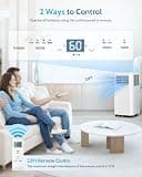Feelfunn 8,000 BTU Ultra-Quiet Portable Air Conditioner and Dehumidifier