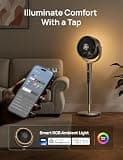 Govee 52-Inch Low Profile Smart Ceiling Fan with Custom RGBIC Lighting