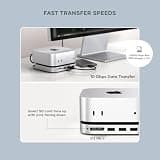 Satechi Mac Mini M4 Hub & Stand with NVMe SSD Enclosure and 10Gbps Data Ports