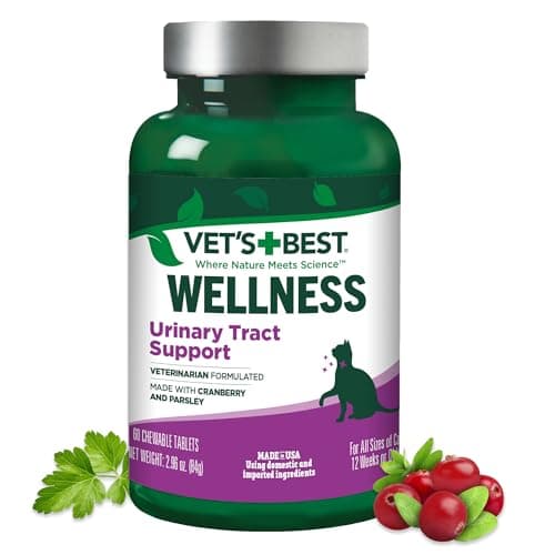 Vet's Best Cat Urinary Supplement Chewable Tablets with Natural Ingredients