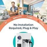 Bluevua RO100ROPOT 5-Stage Countertop Reverse Osmosis with Glass Carafe