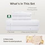 California Design Den 400-Thread-Count Sateen Sheet Set with Deep Grip