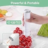 JEETEE Cordless Handheld Vacuum Sealer Starter Kit with 35 Reusable Bags