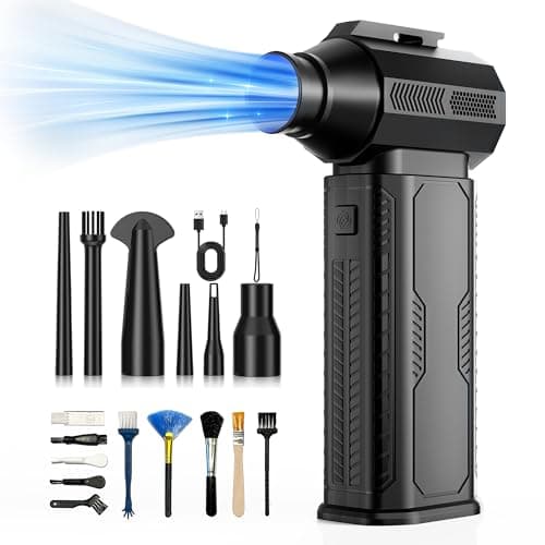ZOAIVR Cordless Electric Air Duster, 130,000 RPM Storm Mode, 8,000 mAh Battery System