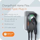 ChargePoint HomeFlex 40A Level 2 EV Charger with NEMA 14-50 Plug (J1772)