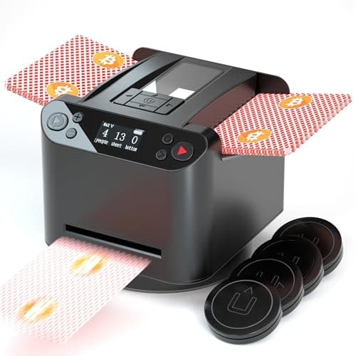 VQP 2-in-1 Programmable Automatic Card Shuffler and 360° Dealer Machine