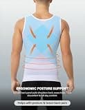 Arjen Kroos Men's Body Shaper Mesh Chest Compression Tank Top Undershirt