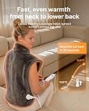 RENPHO Weighted Electric Heating Pad for Neck, Shoulder, and Back Pain Relief