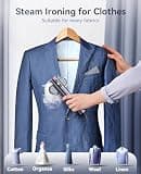 Jack & Rose 2-in-1 Dual-Voltage Travel Garment Steamer and Iron, 1000W Power