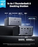 Anker Prime TB5 Docking Station with 140W Power Delivery and 120Gbps