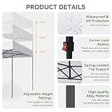 Aoxun 10x10 Heavy Duty Commercial Pop Up Canopy with Sidewalls