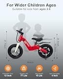 GROWNEER 12-Inch Electric Balance Bike with Lightweight Magnesium Alloy Frame