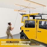 Pacikwest Manual Hard Top Removal Lift with Anti-Drop System for Jeep Wrangler