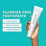 Native Whitening Fluoride-Free Toothpaste, Wild Mint & Peppermint, 4.1 oz (3-Pack)