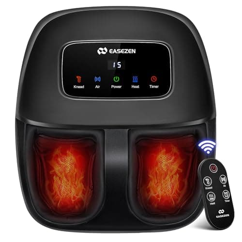 EaseZen 2026 Upgraded Deep Kneading Shiatsu Foot Massager with Heat