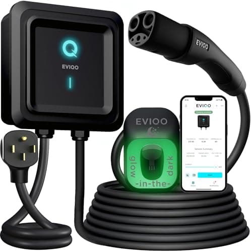 EVIQO 40-Amp NACS Level 2 Plug-in EV Charger with Wi-Fi Control (Tesla)