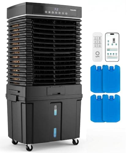 SereneLife 3200 CFM Smart Portable Air Cooler with Wi-Fi and 50-Liter Tank