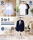JUPITER WARRIOR 3-in-1 Garment Steamer Stand with Hanger and Glove