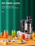 HOUSNAT 400W 3-Speed Centrifugal Juicer Extractor for Whole Fruits & Veggies