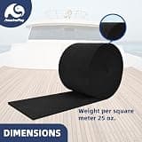 AmarinePlay 12 Inch x 13 ft Recycled Polyester Marine Grade Boat Trailer Bunk Carpet