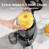 EanOruus 3-in-1 Cold Press Masticating Juicer with 6.5-Inch Chute and 100oz Hopper