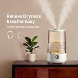 Homvana H101 SilentSpray Cool Mist Humidifier for Bedrooms and Nurseries, 3.6L