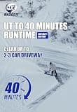 Wild Badger Power 12-Inch 40V Brushless Cordless Electric Snow Shovel Kit