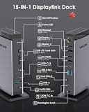WAVLINK Triple 4K@60Hz DisplayLink Docking Station