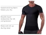 KOCLES Men's Seamless Slimming Moisture-Wicking Compression Undershirt