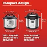 Instant Pot Duo 7-in-1 Mini Multi-Cooker with Stainless Steel Pot, 3 Qt