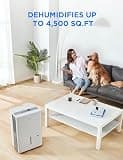 Midea 50-Pint Smart Dehumidifier with Built-In Pump for 4,500 Sq. Ft.
