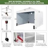 Crown Shades 10x10 Commercial Instant Canopy Pop Up Tent featuring CenterLok Setup