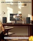 Active Stereo Bookshelf Speakers 36W RMS with Bluetooth 5.4 and AUX Input