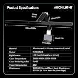 Archilight Stella-Pro Double Arm Clip-On LED Grand Piano Light, Black