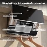 ROBAM 30-Inch Premium Convertible Range Hood with Quiet Brushless Motor, 850 CFM