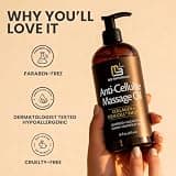 M3 Naturals Firming Body Massage Oil with Collagen & Stem Cell for Cellulite, 16 Fl Oz