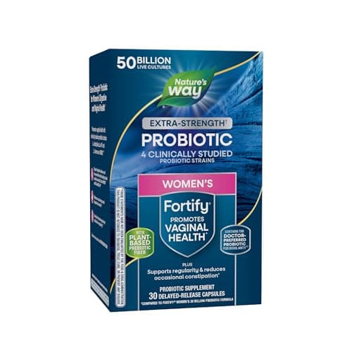 Nature's Way Fortify Extra Strength Women's Probiotic, 50 Billion CFU, Daily Capsule